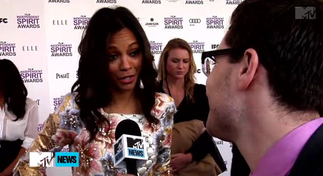 WATCH: Zoe Saldana Says JJ Abrams is “Very Upset” over Leaked Photos zoe-saldana-jj-abrams-star-trek-2