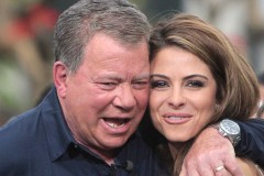 WATCH: William Shatner Locks Lips With Maria Menounos William Shatner Locks Lips With Maria Menounos