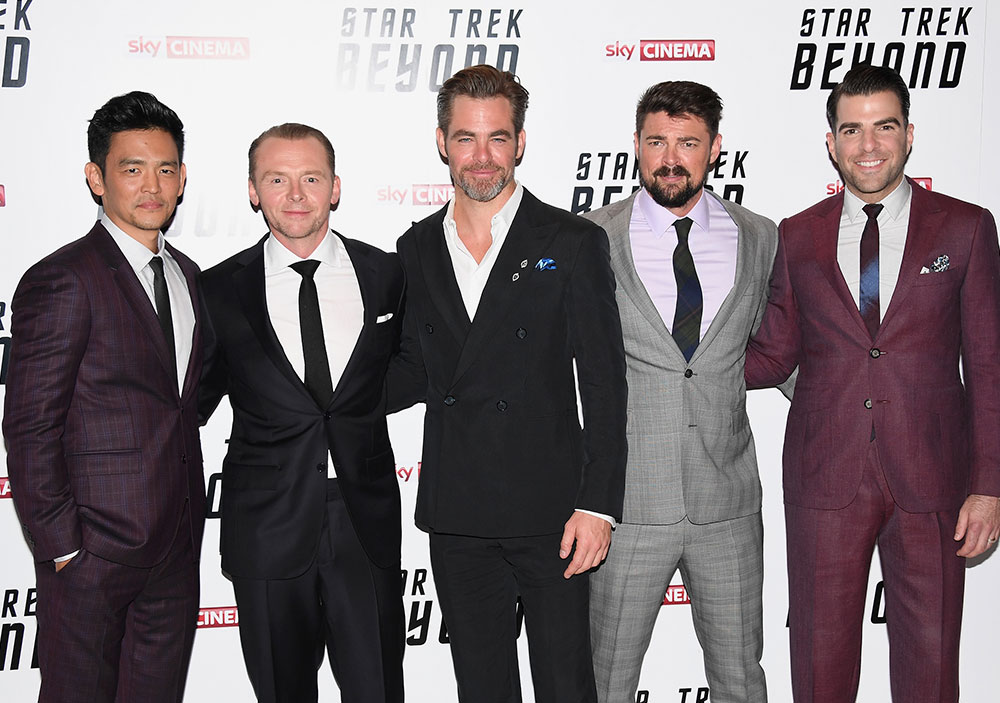 John Cho, Simon Pegg, Chris Pine, Karl Urban and Zachary Quinto