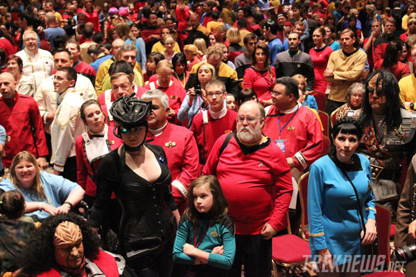 Costumed fans at the 2011 Star Trek Convention in Las Vegas