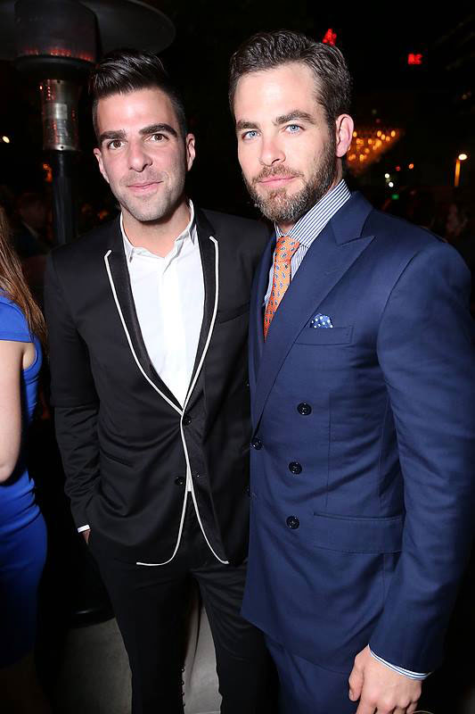 Zachary Quinto and Chris Pine