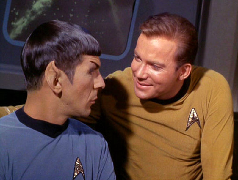 Nimoy and Shatner on "Star Trek"