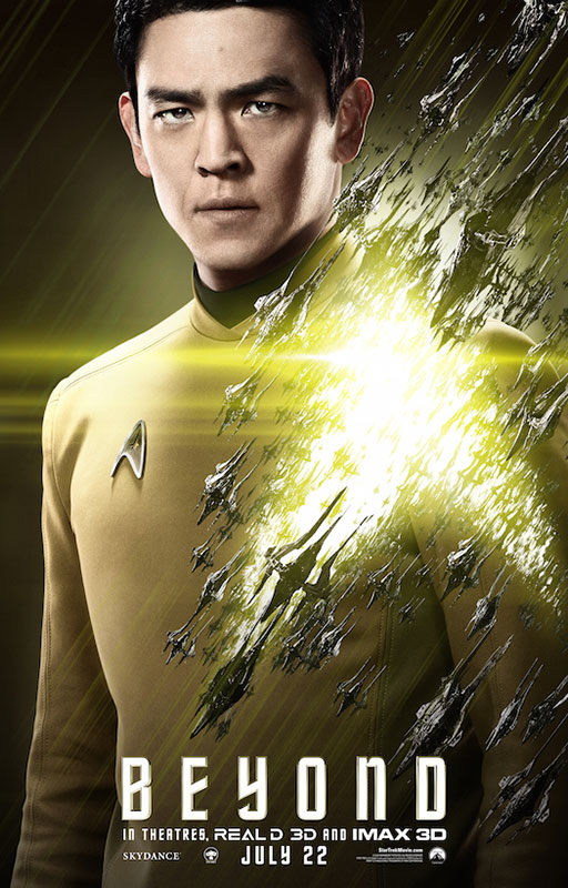 STAR TREK BEYOND poster with John Cho as Sulu