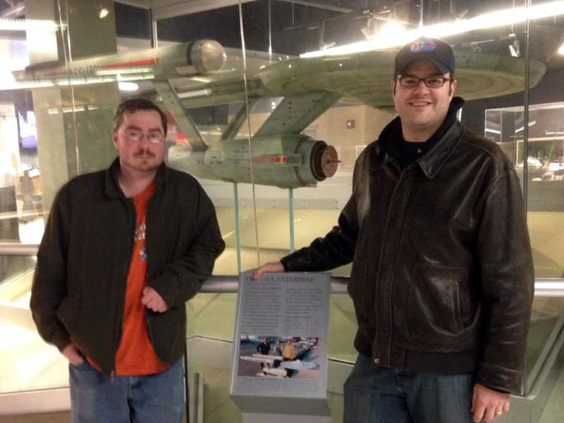 My friend Matt and myself with the Enterprise in 2014
