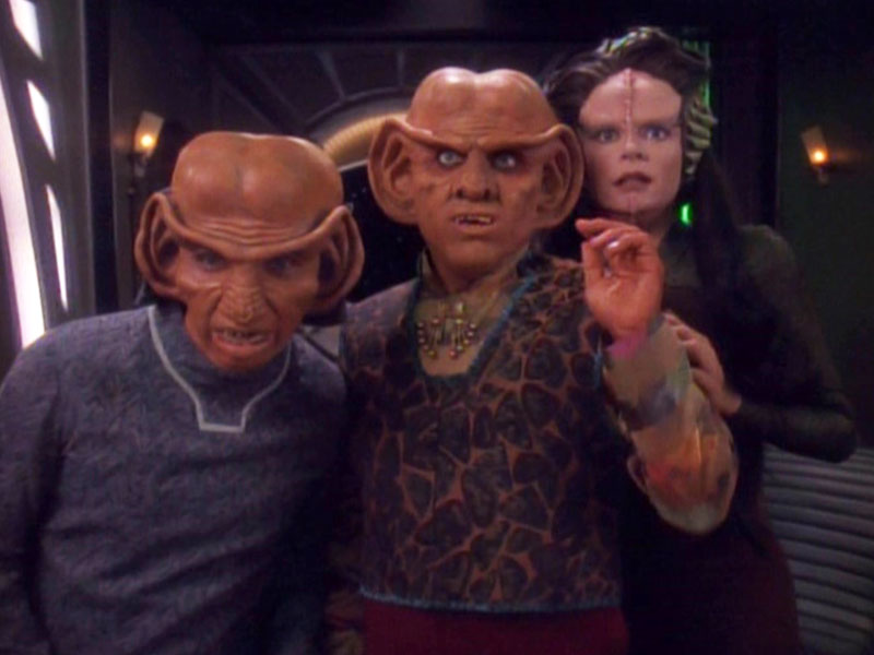 A scene from the Deep Space Nine episode "Prophet Motive"