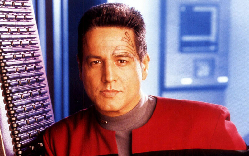 Robert Beltran as Chakotay on Star Trek: Voyager