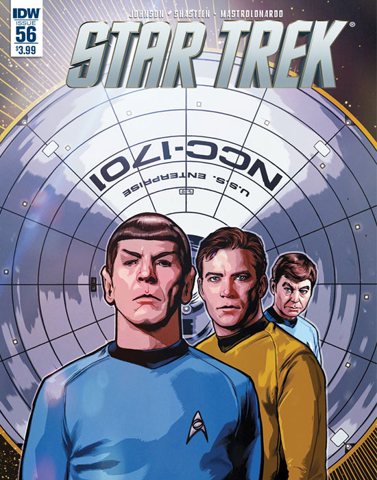 The cover of IDW's Star Trek issues 56