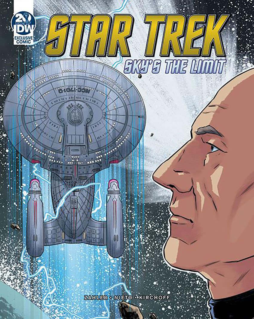 Star Trek: Sky's the Limit comic book cover art
