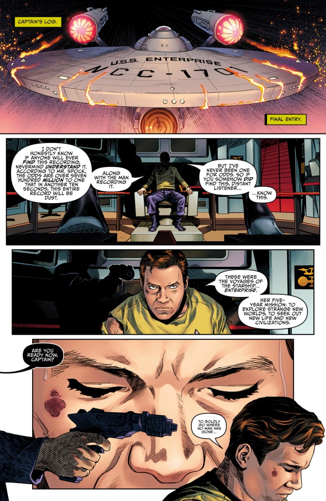 Page One of Star Trek: Year Five #1